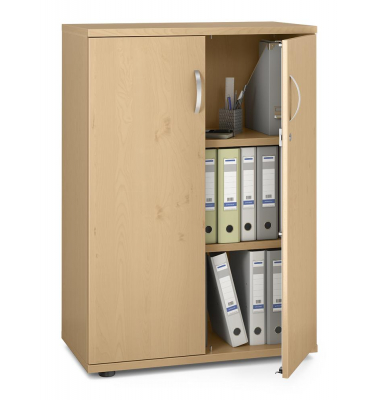 Aktenschrank MULTI M pro 270130, abschlie&szlig;bar, 3 OH, buche, 80x114x42cm (BxHxT)