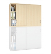 Aufsatzschrank MULTI M pro 278090, abschlie&szlig;bar, 2x3 OH, ahorn, 160x111x42cm (BxHxT)