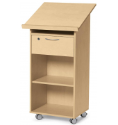 Stehpult, höhenverstellbar 120cm (H), 60x52,5cm (BxT), buche / buche