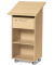 Stehpult, höhenverstellbar 120cm (H), 60x52,5cm (BxT), buche / buche