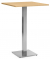 Stehtisch PARMA 287723 112,5cm (H), 75x75cm (BxT), quadratisch, buche / silber