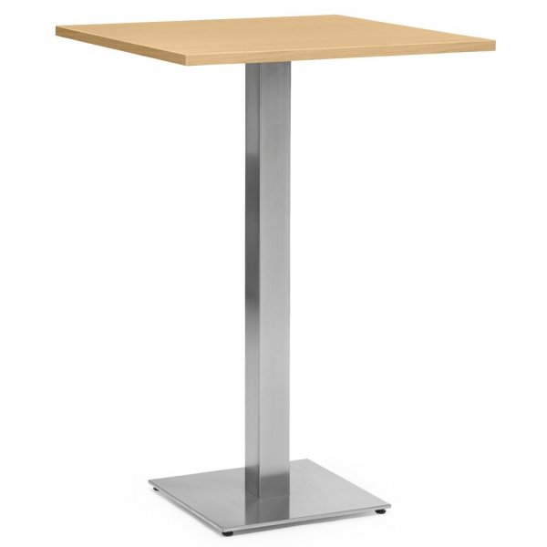 4251635658883 - Stehtisch PARMA 287723 1125cm (H) 75x75cm (BxT) quadratisch buche   silber 4251635658883 Deskin