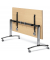 Klapptisch MODUL, 120x80cm (BxT), 72cm (H), Holz, rechteckig, buche / chrom, mit Rollen