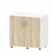 Aktenschrank EVO 271037, abschlie&szlig;bar, 2x2 OH, wei&szlig;/wildeiche, 80x78,5x42cm (BxHxT)