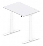 Sitz-Steh-Schreibtisch Comfort Multi M Pro, elektrisch höhenverstellbar, 64-130cm (H), 120x80cm (BxT), rechteckig, lichtgrau / w