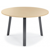 Konferenztisch 281549, 73,5cm (H), 120x120cm (BxT), 6 Personen, rund, ahorn / anthrazit