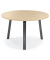 Konferenztisch 281549, 73,5cm (H), 120x120cm (BxT), 6 Personen, rund, ahorn / anthrazit