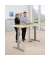 Sitz-Steh-Besprechungstisch 269945, elektrisch höhenverstellbar 71,5-120,5 cm (H), 200x100cm (BxT), 8 Personen, Tonnenform, buch