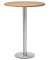 Stehtisch PARMA 287717 112,5cm (H), Ø 80cm (BxT), rund, buche / silber