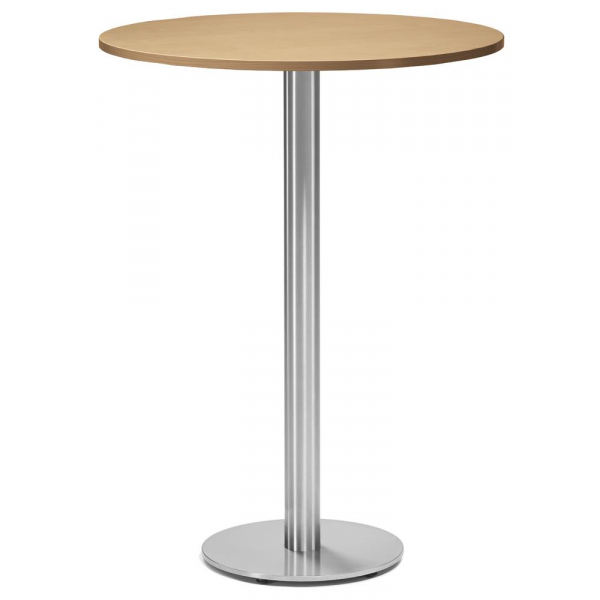 4251635662897 - Stehtisch PARMA 287717 1125cm (H) 80x80cm (BxT) rund buche   silber 4251635662897 Deskin