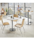 Stehtisch PARMA 287717 112,5cm (H), Ø 80cm (BxT), rund, buche / silber