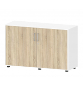 Aktenschrank EVO 275223, abschlie&szlig;bar, 2x2 OH, wildeiche/wei&szlig;, 120x78,5x42cm (BxHxT)