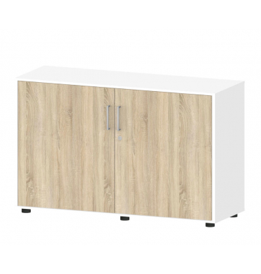 Aktenschrank EVO 275223, abschlie&szlig;bar, 2x2 OH, wildeiche/wei&szlig;, 120x78,5x42cm (BxHxT)