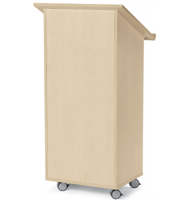 Stehpult LAUDATUS, höhenverstellbar 120cm (H), 60x52,5cm (BxT), rechteckig, ahorn