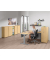 Sitz-Steh-Schreibtisch Comfort Multi M Pro, elektrisch höhenverstellbar, 64-130cm (H), 180x80cm (BxT), L-Form, buche / silber