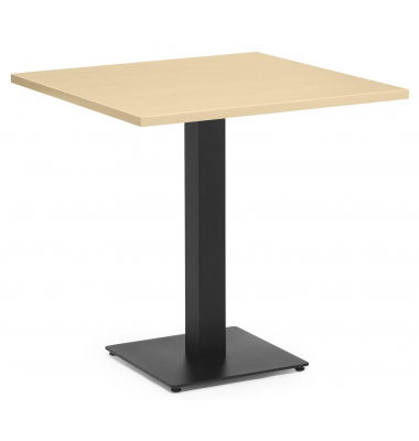 Stehtisch PARMA 287709 75,5cm (H), 75x75cm (BxT), quadratisch, ahorn / schwarz