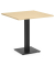 Stehtisch PARMA 75,5cm (H), 75x75cm (BxT), quadratisch, ahorn / schwarz