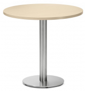 Stehtisch PARMA 287706 75,5cm (H), Ø 80cm (BxT), rund, ahorn / silber
