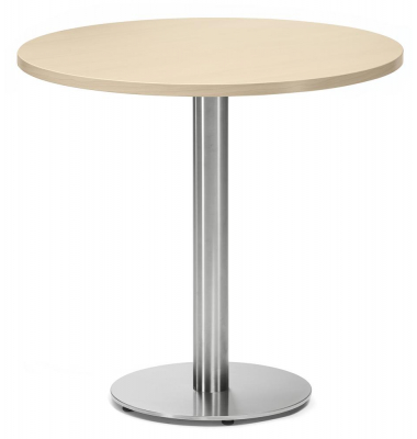 Stehtisch PARMA 287706 75,5cm (H), Ø 80cm (BxT), rund, ahorn / silber