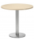 Stehtisch PARMA 287706 75,5cm (H), Ø 80cm (BxT), rund, ahorn / silber