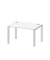 Schreibtisch Basic EVO, 73cm (H), 160x80cm (BxT), rechteckig, weiß / silber
