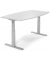 Sitz-Steh-Besprechungstisch 286989, elektrisch höhenverstellbar 64-130cm (H), 200x100cm (BxT), 8 Personen, Tonnenform, lichtgrau