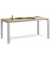 Schreibtisch Basic EVO, 73cm (H), 160x80cm (BxT), rechteckig, wildeiche / silber