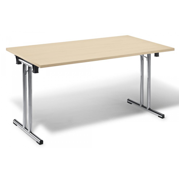 4251635665461 - Klapptisch 287010 72cm (H) 120x70cm (BxT) rechteckig ahorn chrom 4251635665461 Deskin 4251635665461 - Klapptisch 287010 72cm (H) 120x70cm (BxT) rechteckig ahorn chrom 4251635665461 Deskin