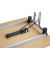 Klapptisch MODUL, 120x70cm (BxT), 72cm (H), Holz, rechteckig, ahorn / chrom
