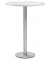 Stehtisch PARMA 287719 112,5cm (H), Ø 80cm (BxT), rund, weiß / silber