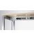 Schreibtisch  Basic MULTI M, 74cm (H), 80x80cm (BxT), quadratisch, ahorn / silber