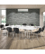 Klapptisch MODUL, 120x70cm (BxT), 73cm (H), Holz, rechteckig, wei&szlig; / chrom