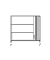 Aufsatzschrank MULTI M pro 270207, abschlie&szlig;bar, 2x3 OH, lichtgrau/alusilber, 120x111x42cm (BxHxT)