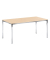 Besprechungstisch Deskin-Line, 72cm (H), 140x80cm (BxT), 6 Personen, rechteckig, ahorn / chrom