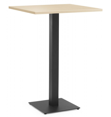 Stehtisch PARMA 287721 112,5cm (H), 75x75cm (BxT), quadratisch, ahorn / schwarz