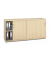 Schiebet&uuml;renschrank MULTI M pro 278078, abschlie&szlig;bar, 2x2 OH, ahorn, 160x78x42cm (BxHxT)