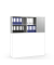 Aufsatzschrank MULTI M pro 278097, abschlie&szlig;bar, 2x2 OH, lichtgrau/alusilber, 160x75x42cm (BxHxT)