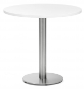 Stehtisch PARMA 287707 75,5cm (H), Ø 80cm (BxT), rund, weiß / silber
