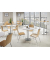 Stehtisch PARMA 287707 75,5cm (H), Ø 80cm (BxT), rund, weiß / silber