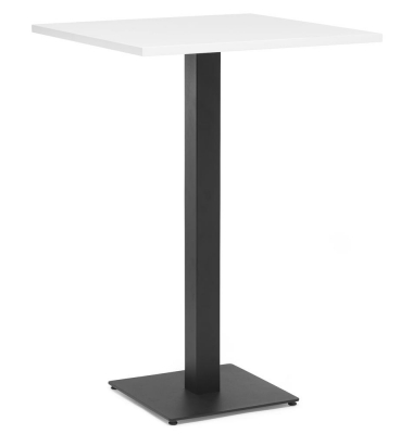 Stehtisch PARMA 287722 112,5cm (H), 75x75cm (BxT), quadratisch, weiß / schwarz