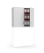 Aufsatzschrank MULTI M 275038, abschlie&szlig;bar, 2x3 OH, lichtgrau, 120x105,5x42cm (BxHxT)