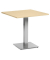 Stehtisch PARMA 287712 75,5cm (H), 75x75cm (BxT), quadratisch, ahorn / silber