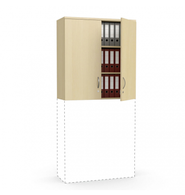 Aufsatzschrank MULTI M 275035, abschlie&szlig;bar, 2x3 OH, buche, 100x105,5x42cm (BxHxT)