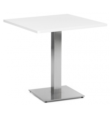 Stehtisch PARMA 287713 75,5cm (H), 75x75cm (BxT), quadratisch, weiß / silber