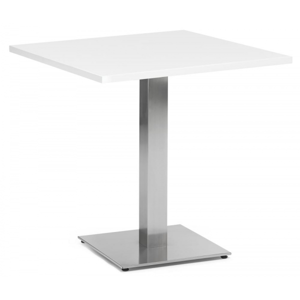 4251635682499 - Stehtisch PARMA 287713 755cm (H) 75x75cm (BxT) quadratisch weiß   silber 4251635682499 Deskin
