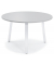 Konferenztisch DESKIN RIO, 73,5cm (H), 120x120cm (BxT), 6 Personen, rund, lichtgrau / wei&szlig;