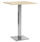 Stehtisch PARMA 287724 112,5cm (H), 75x75cm (BxT), quadratisch, ahorn / silber