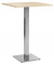 Stehtisch PARMA 287724 112,5cm (H), 75x75cm (BxT), quadratisch, ahorn / silber