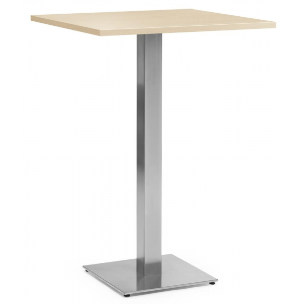 4251635683076 - Stehtisch PARMA 287724 1125cm (H) 75x75cm (BxT) quadratisch ahorn   silber 4251635683076 Deskin