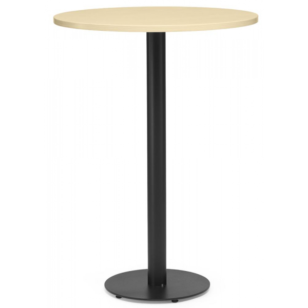 4251635687029 - Stehtisch PARMA 287715 1125cm (H) 80x80cm (BxT) rund ahorn   schwarz 4251635687029 Deskin